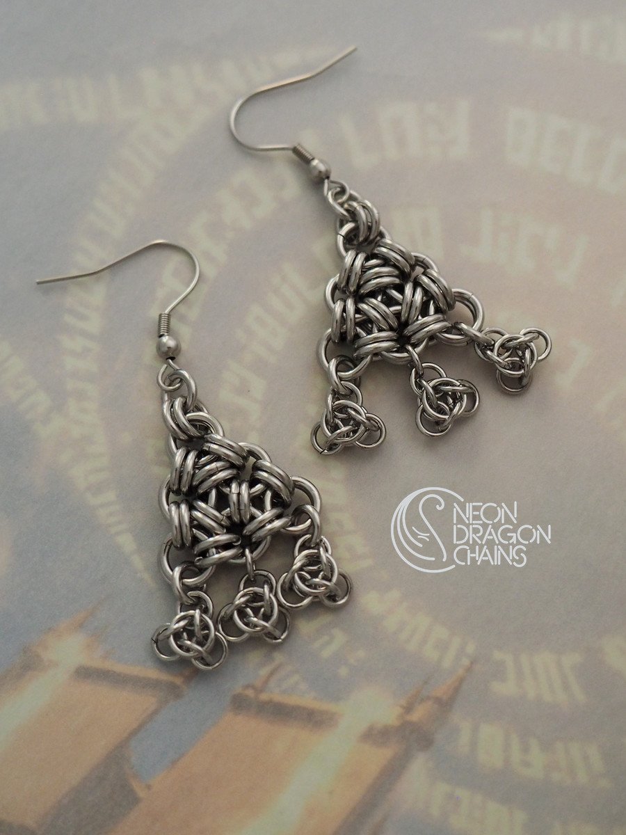 Atomic Triangle Earrings product image (4)
