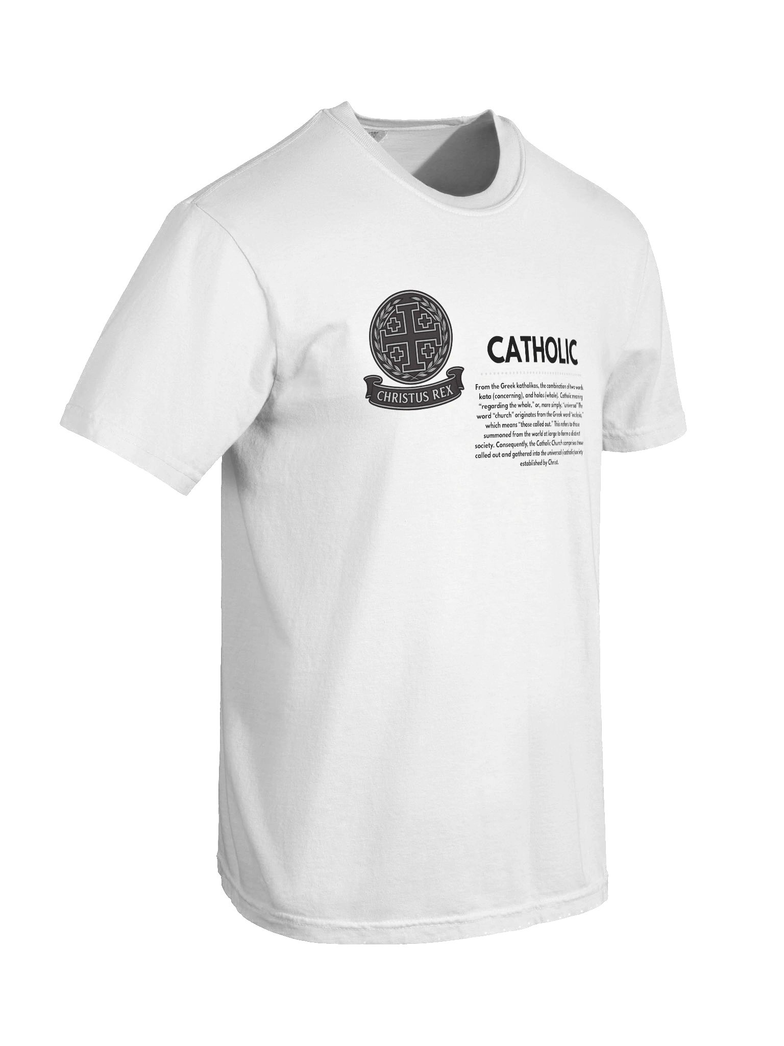 Catholic tee white product image (8)