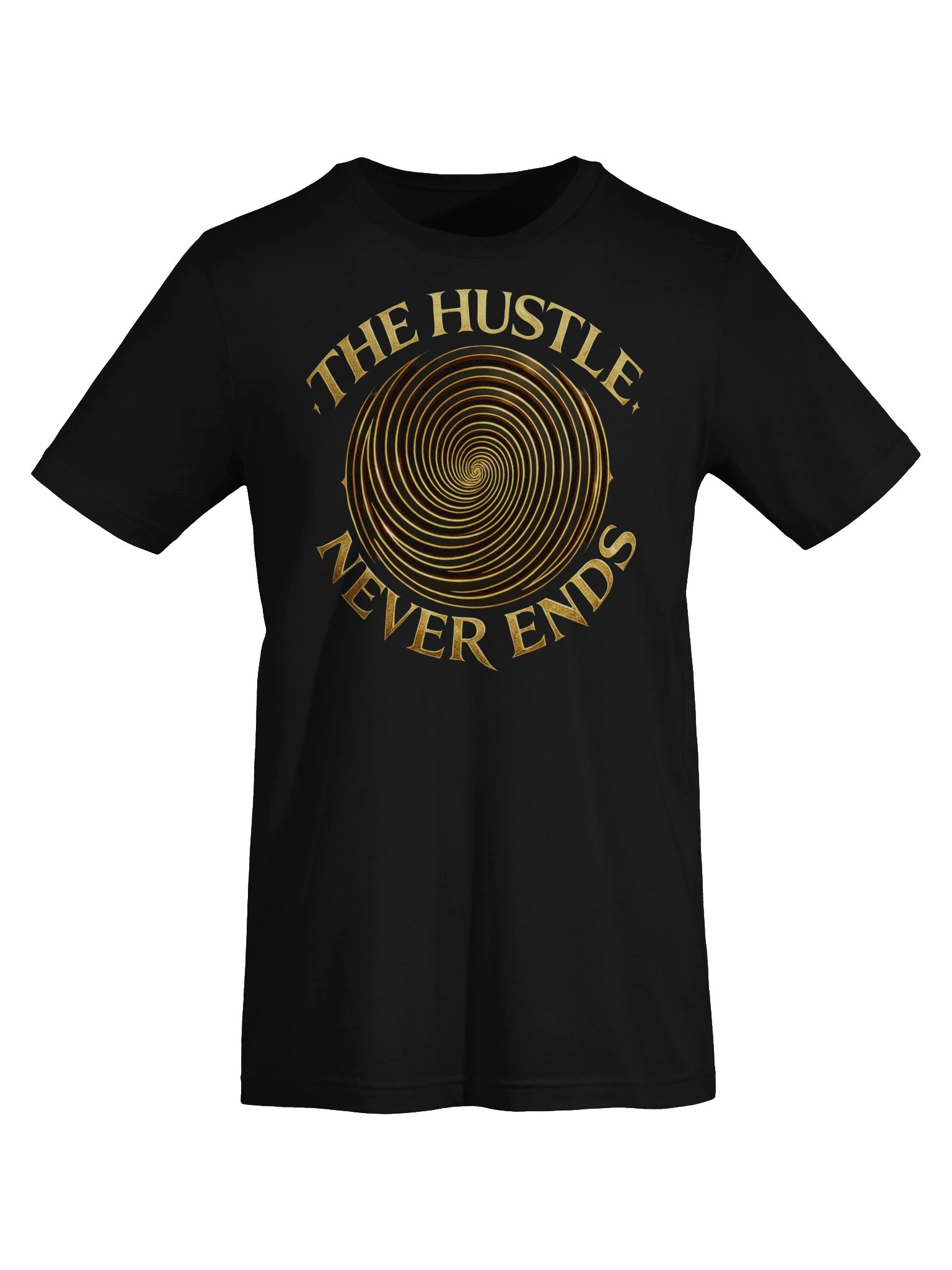 The Hustle Never Ends Tee – Gold Spiral product image (5)