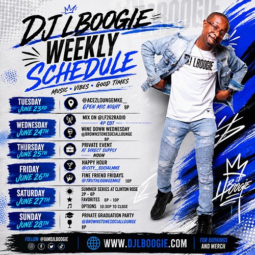 Cancer Season is here s/o to my beautiful wife she’s a Cancer 🎉🎉🎉 here is the lineup hope to see yall soon ✌🏽✌🏽

Weekly sched...