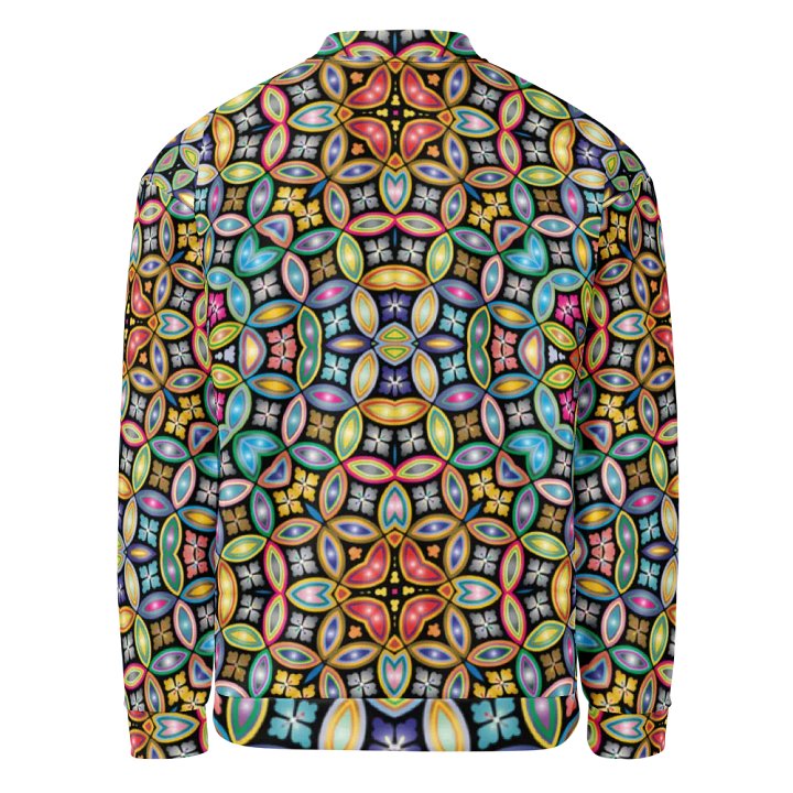 Batik Kawung Blue Bomber Jacket product image (2)