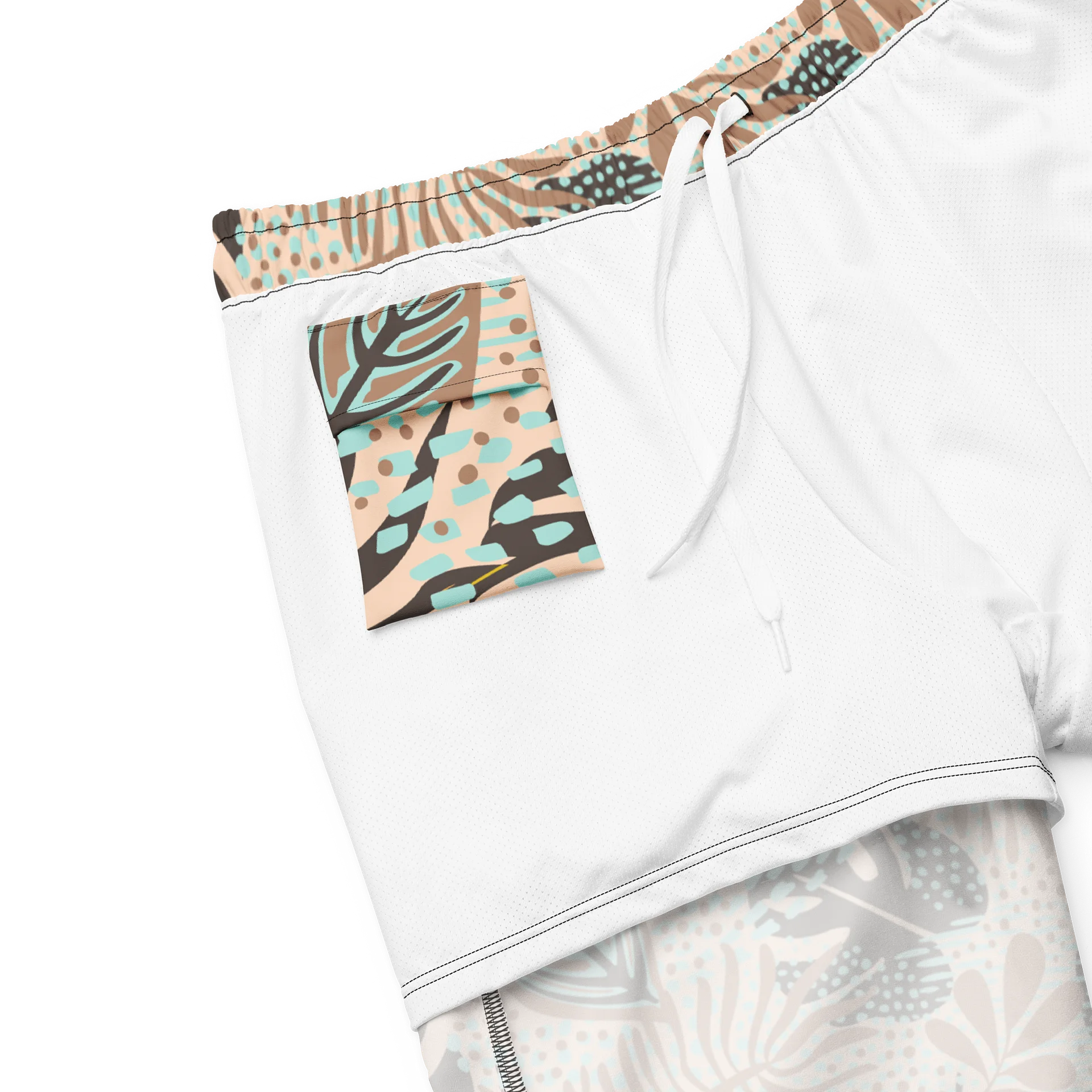 Comfortable Swim Trunks with Tropical Print product image (8)