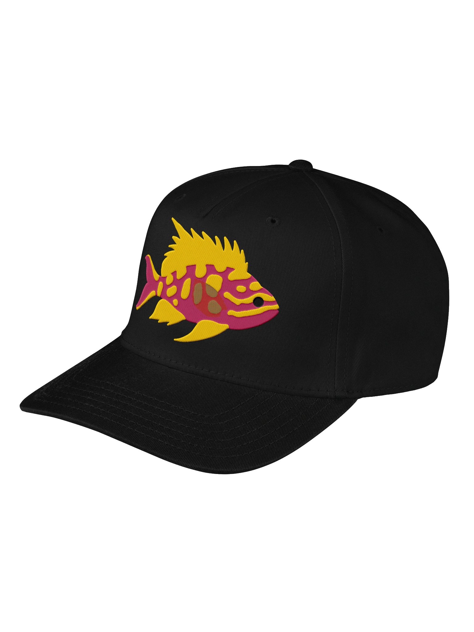 Borbonius Anthias Embroidered Mid-Profile Baseball Cap | Saltwater Reef Fish Hat product image (12)