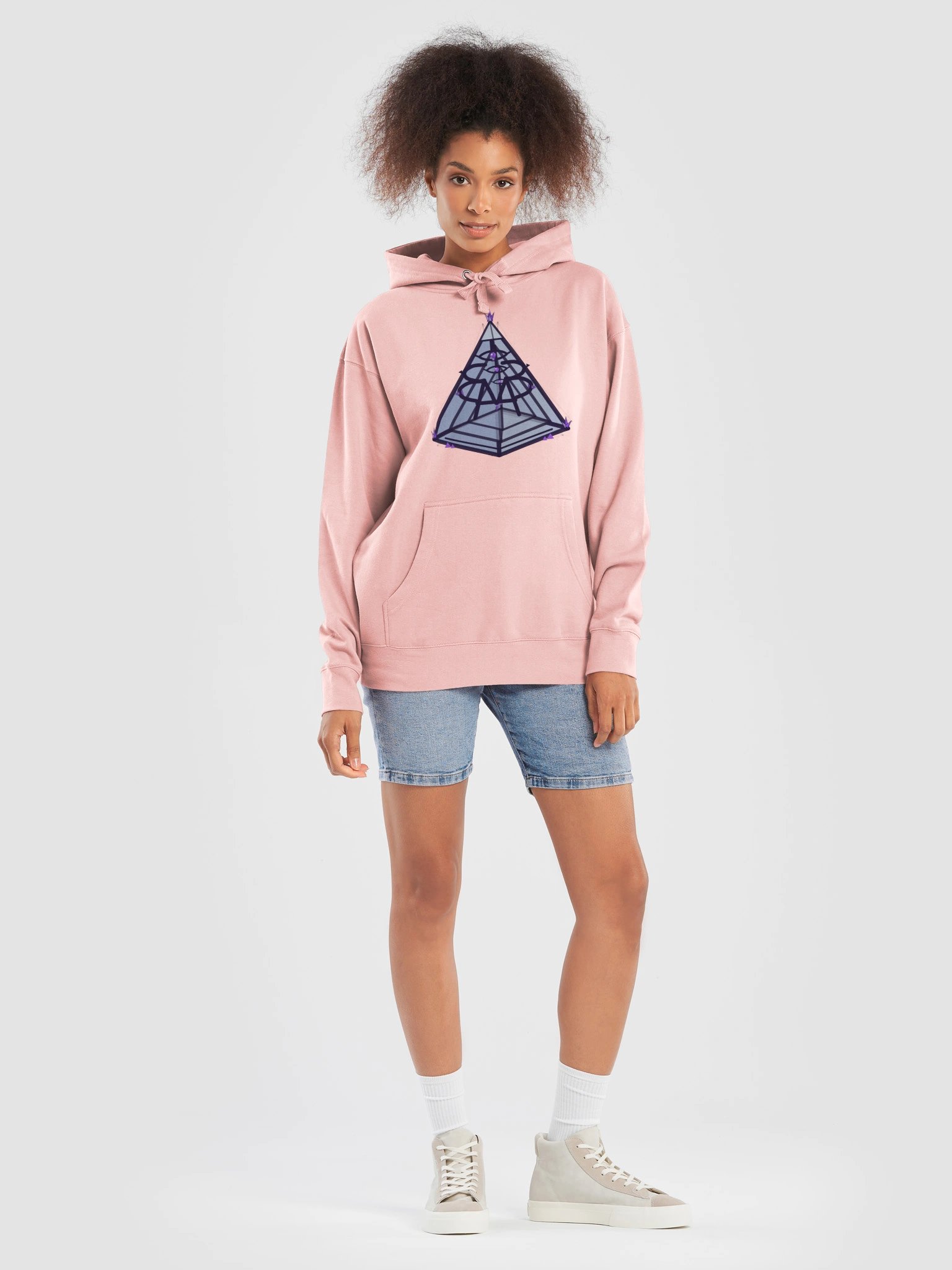 AMP-33 7D Pyramid Hoodie — Pink product image (7)