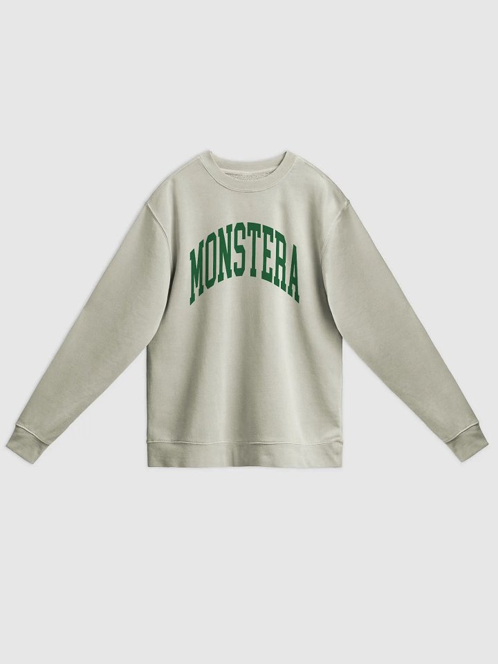 MONSTERA VARSITY - Midweight Pigment Dyed Sweatshirt product image (1)