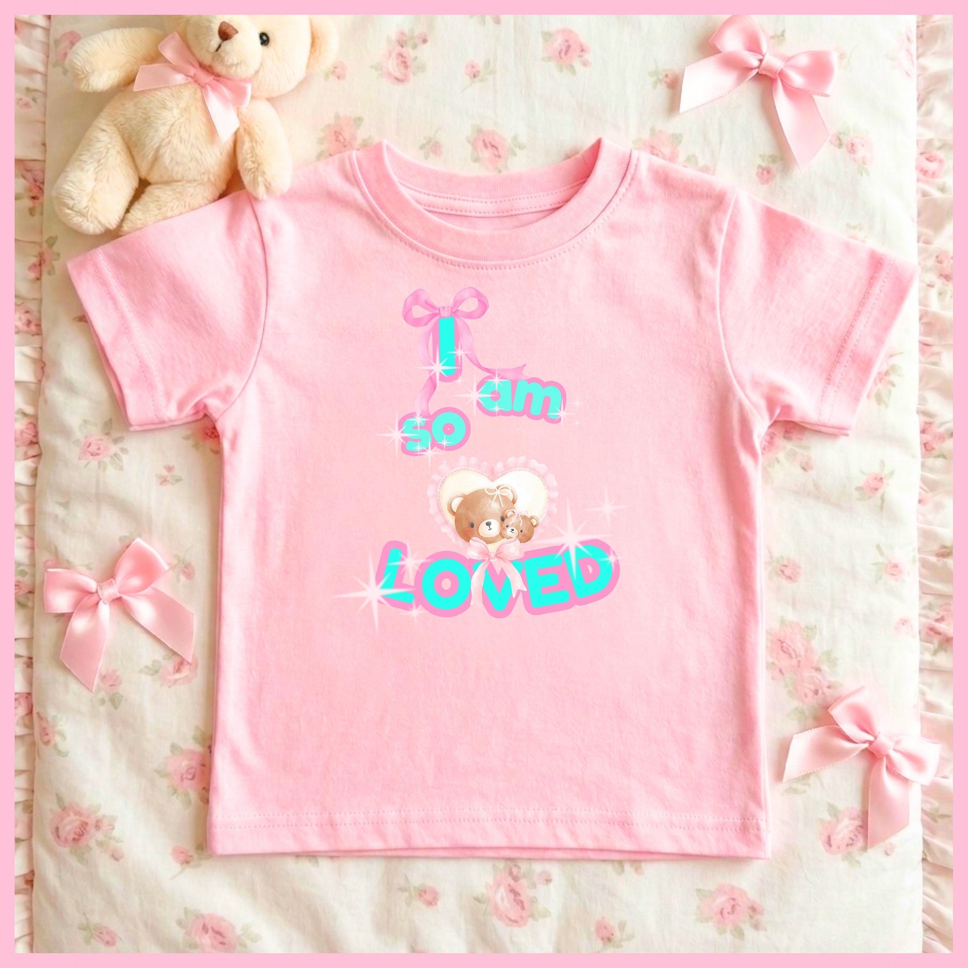 I'm so Loved🩷Super Soft🪽T-shirt🩷 product image (1)
