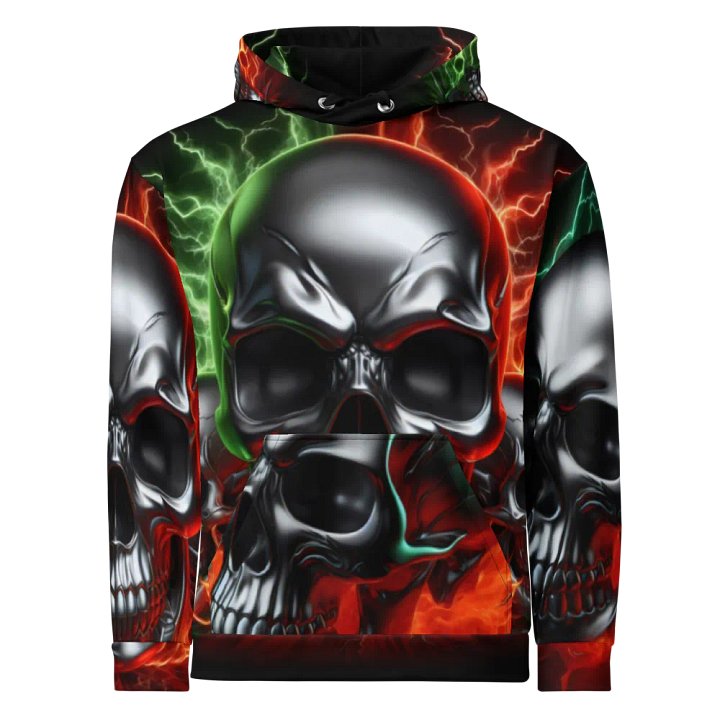 Metallic Skulls - Unisex Skull Hoodie #16 product image (1)