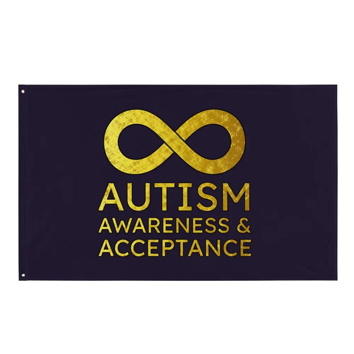Autism Awareness & Acceptance Flag (Purple) product image (1)