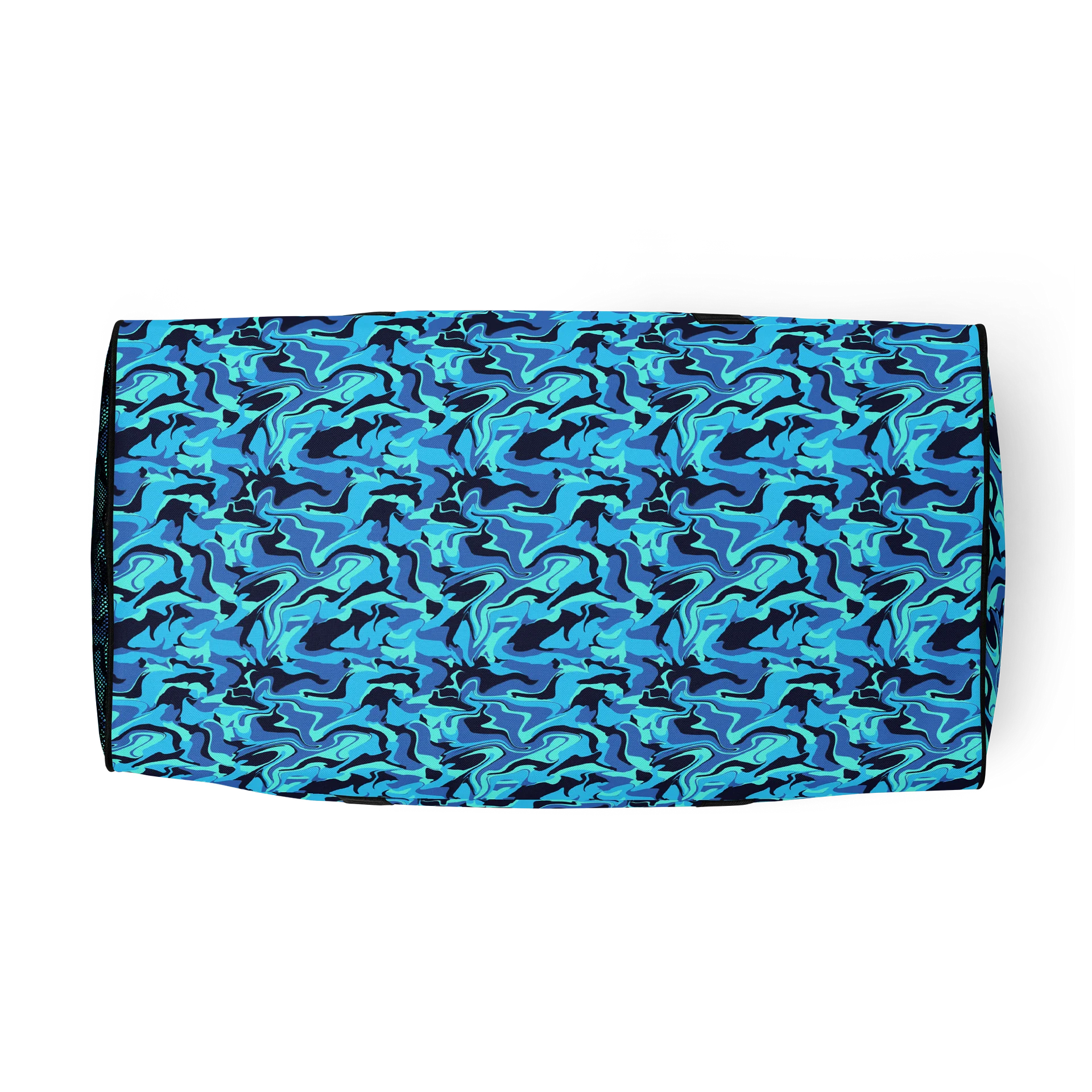 Camouflage Blue Waves | Gym Duffel Bag. product image (5)