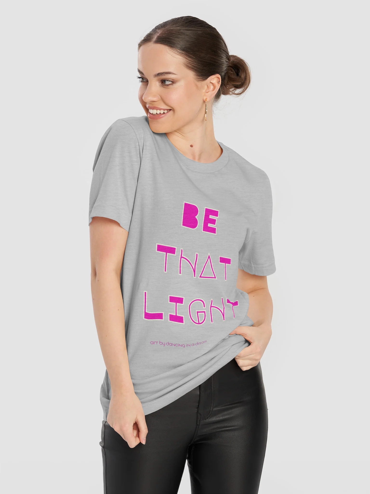 'be that light' tee | pink mono product image (60)