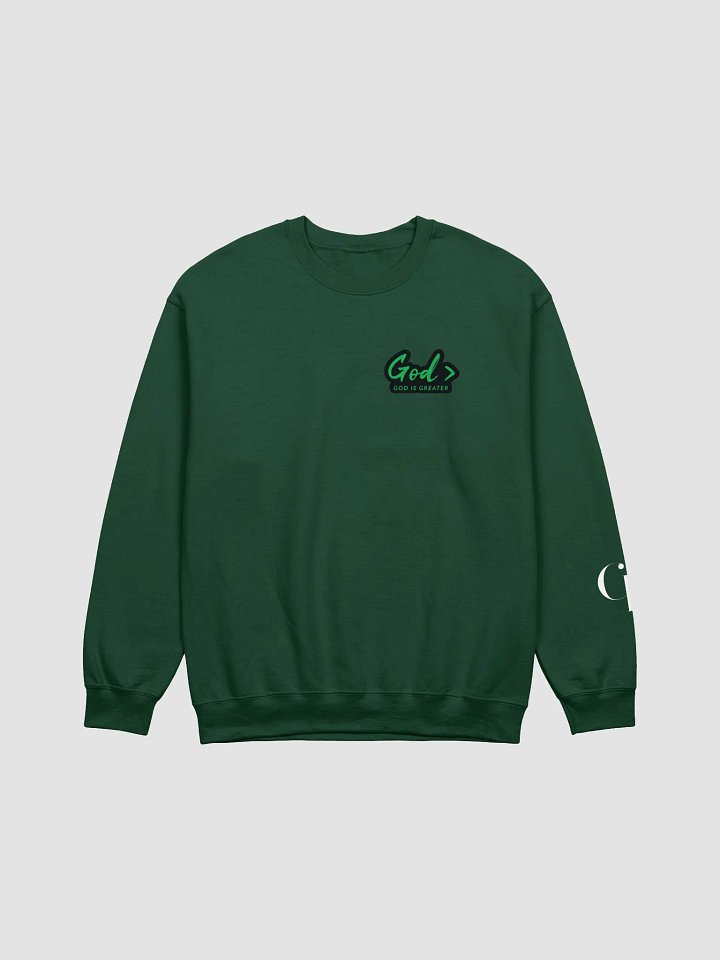 God > GREEN TEXT Sweatshirt product image (1)