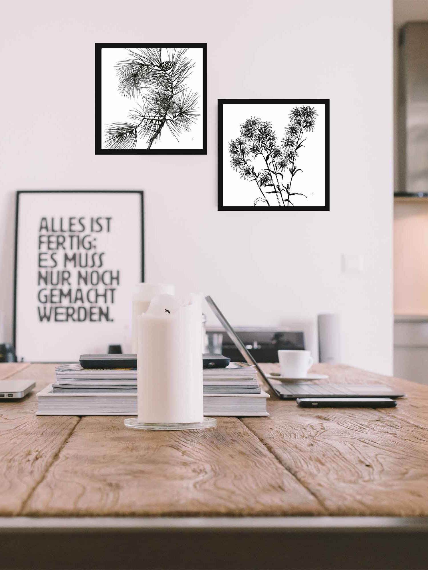 Botanical Bliss Canvas - Bouquet Flowers Dark product image (102)