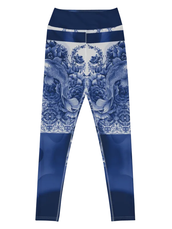 Koi-Porcelain-yoga leggings product image (6)