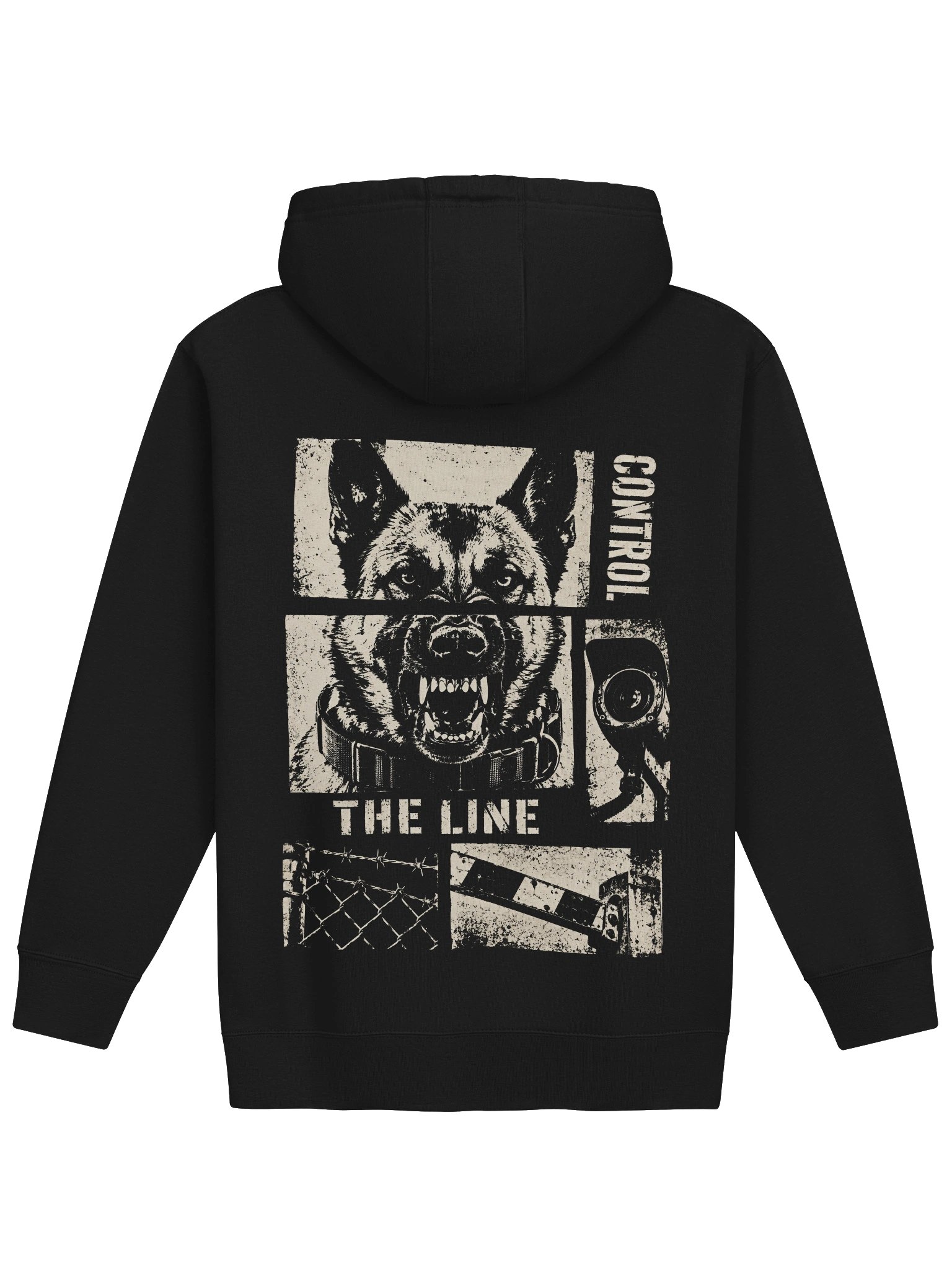 Control the Line (borders) Back Print Midweight Hoodie product image (1)
