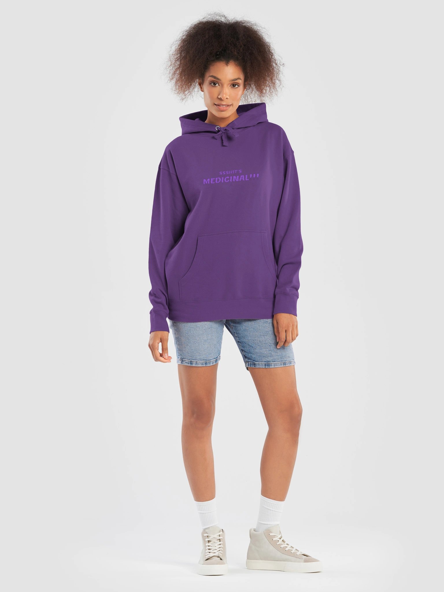 SSSHIT'S MEDICINAL!!! — Hoodie (Purple) product image (7)