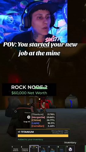 we are mining in storage hunters in roblox | I play on YouTube and twitch.tv | ##roblox #robloxedit #sami777silva #livestream...