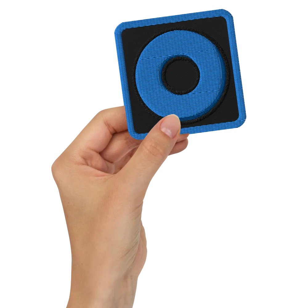 Blue Ring Embroidered Patch product image (2)
