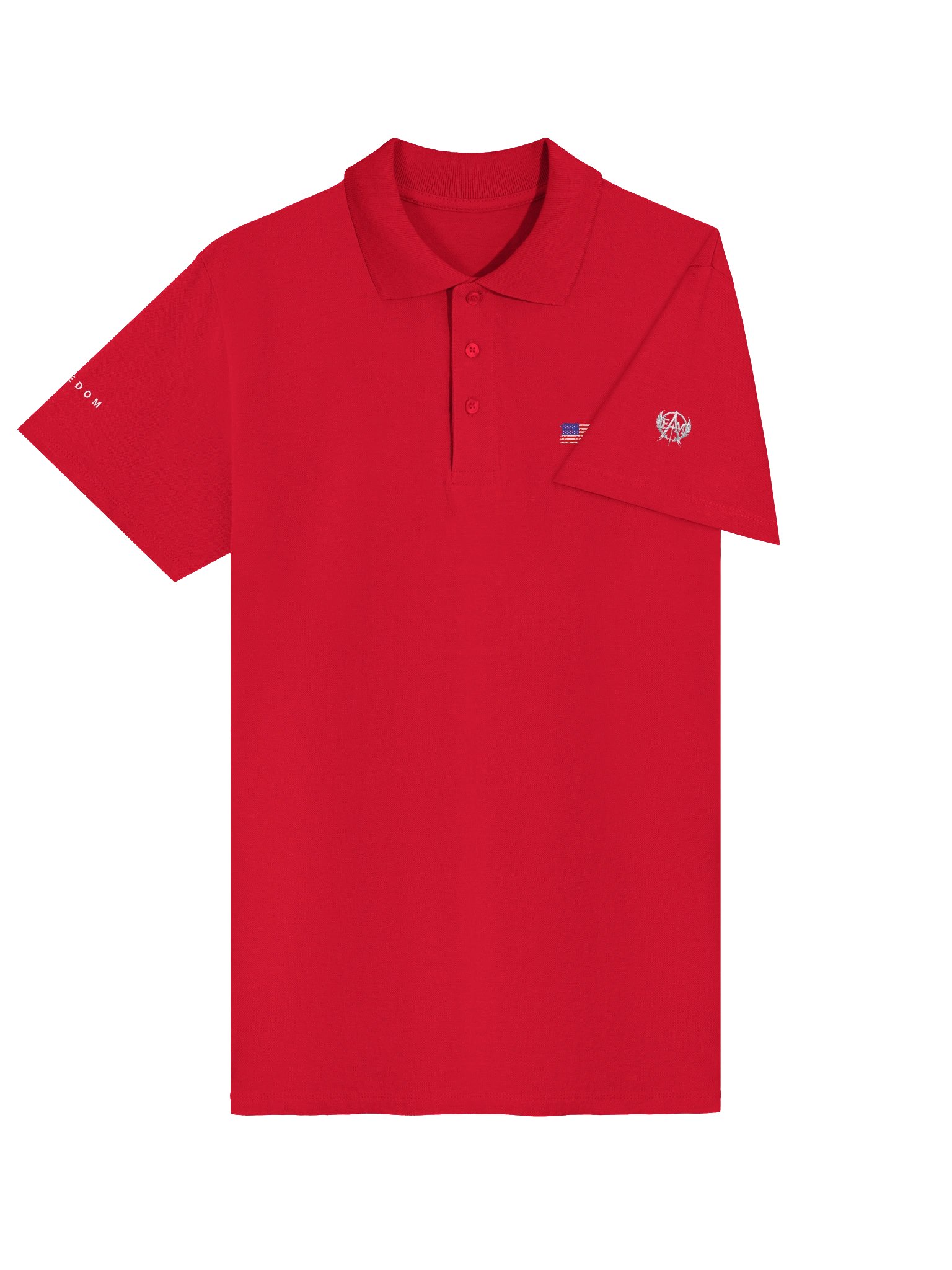 Low Key Freedom Polo American Flag product image (4)