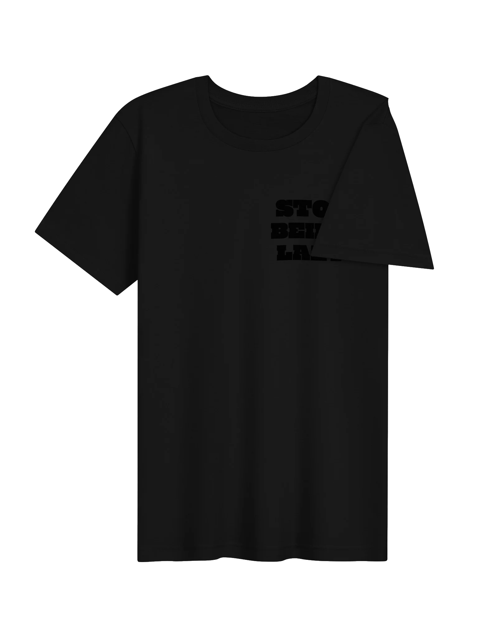 Stop Being Lazy — (BLKonBLK) Classic Logo Tee product image (6)