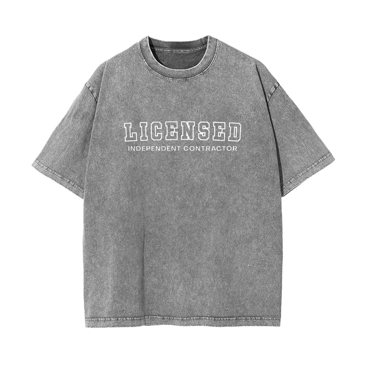 Licensed Independent Contractor Unisex Faded Shirt product image (7)