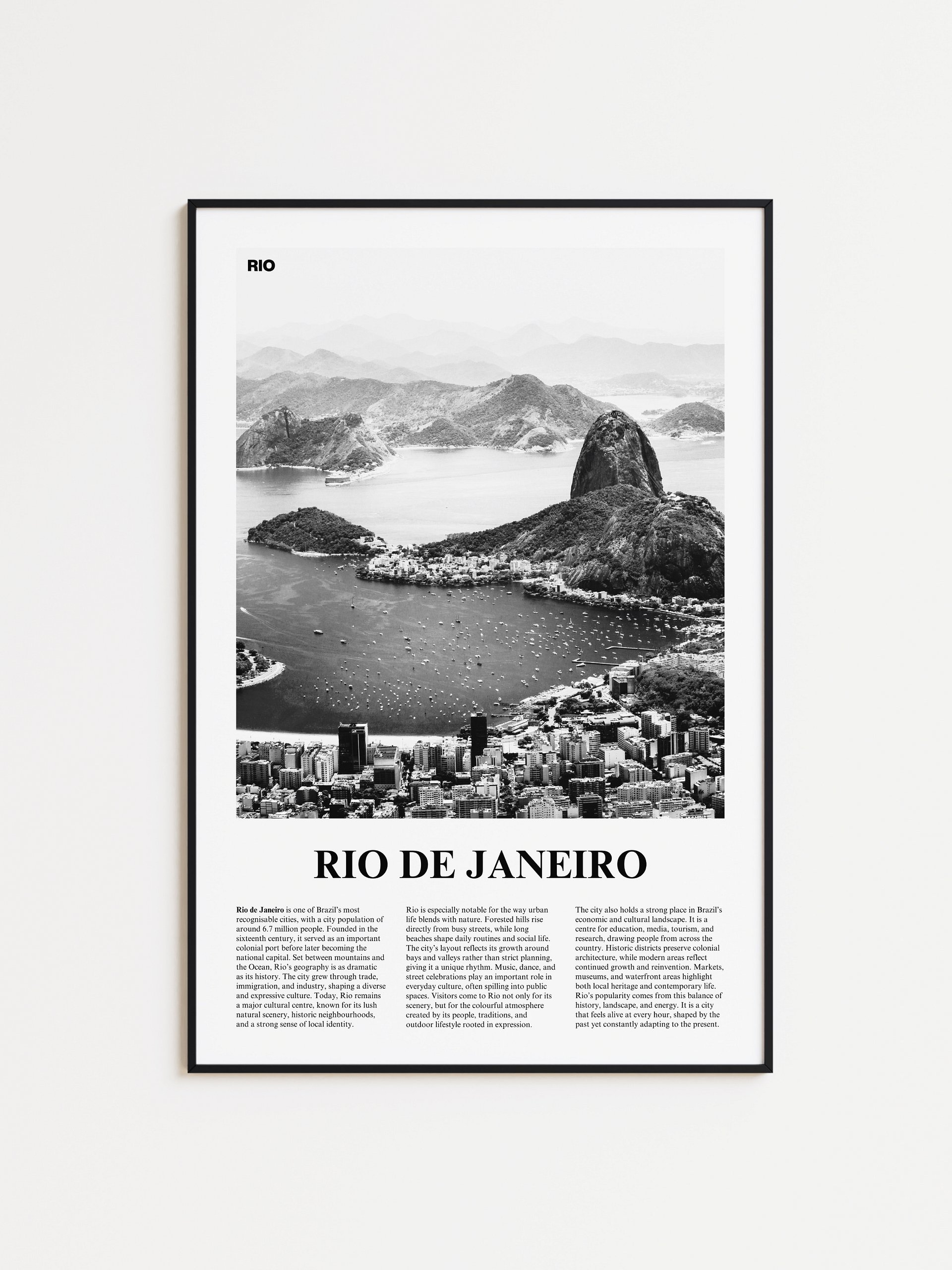 Rio de Janeiro 01 Newspaper Poster product image (1)