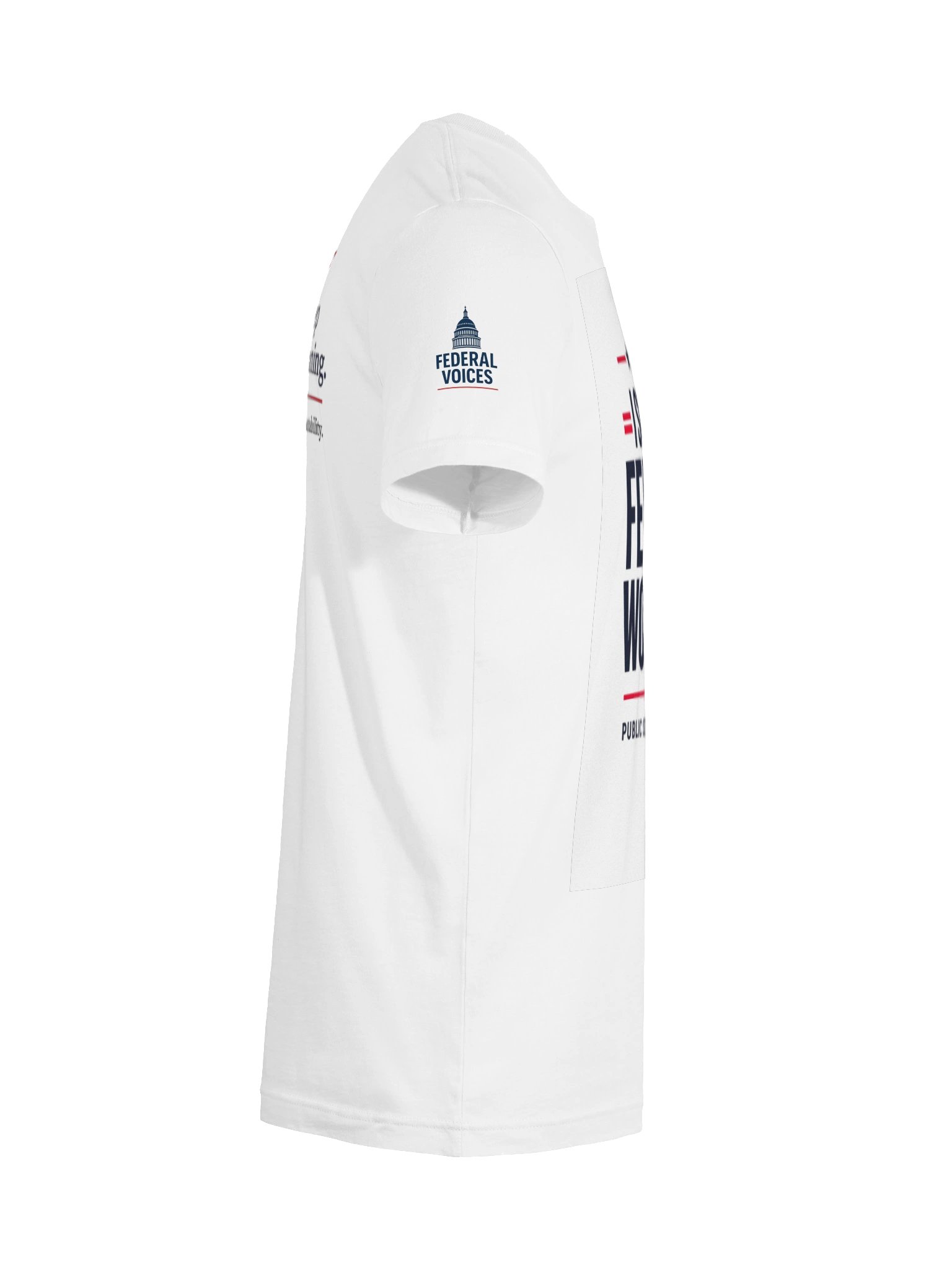I Support Federal Workers White Tee product image (10)