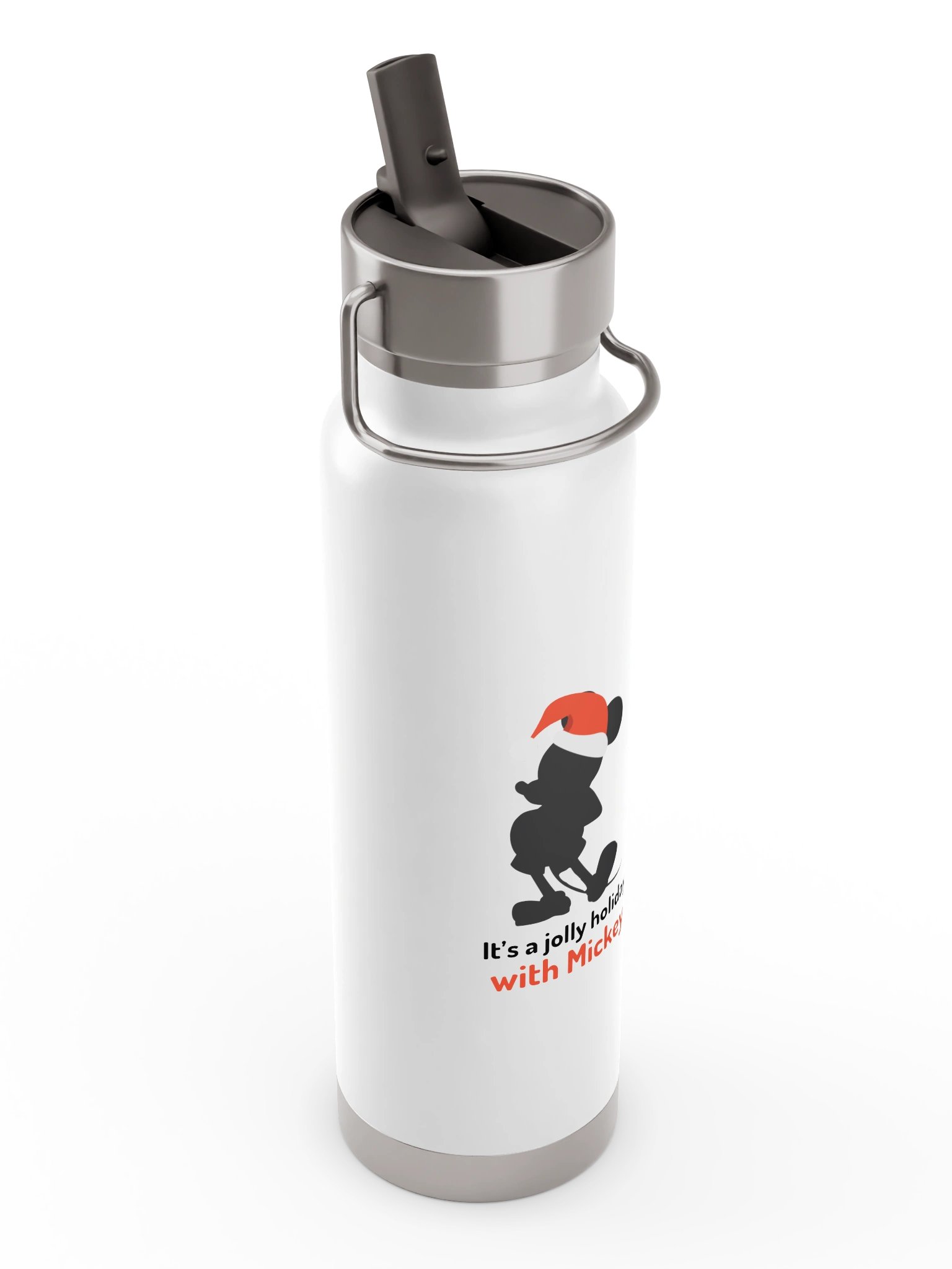 Disney Jolly Holiday with Mickey Insulated Water Bottle with Straw product image (5)