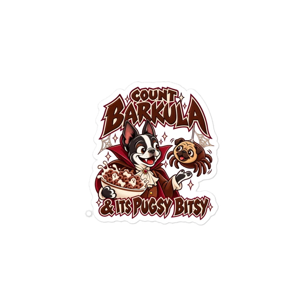 Count Barkula & Its Pugsy Bitsy Halloween Stickers product image (1)