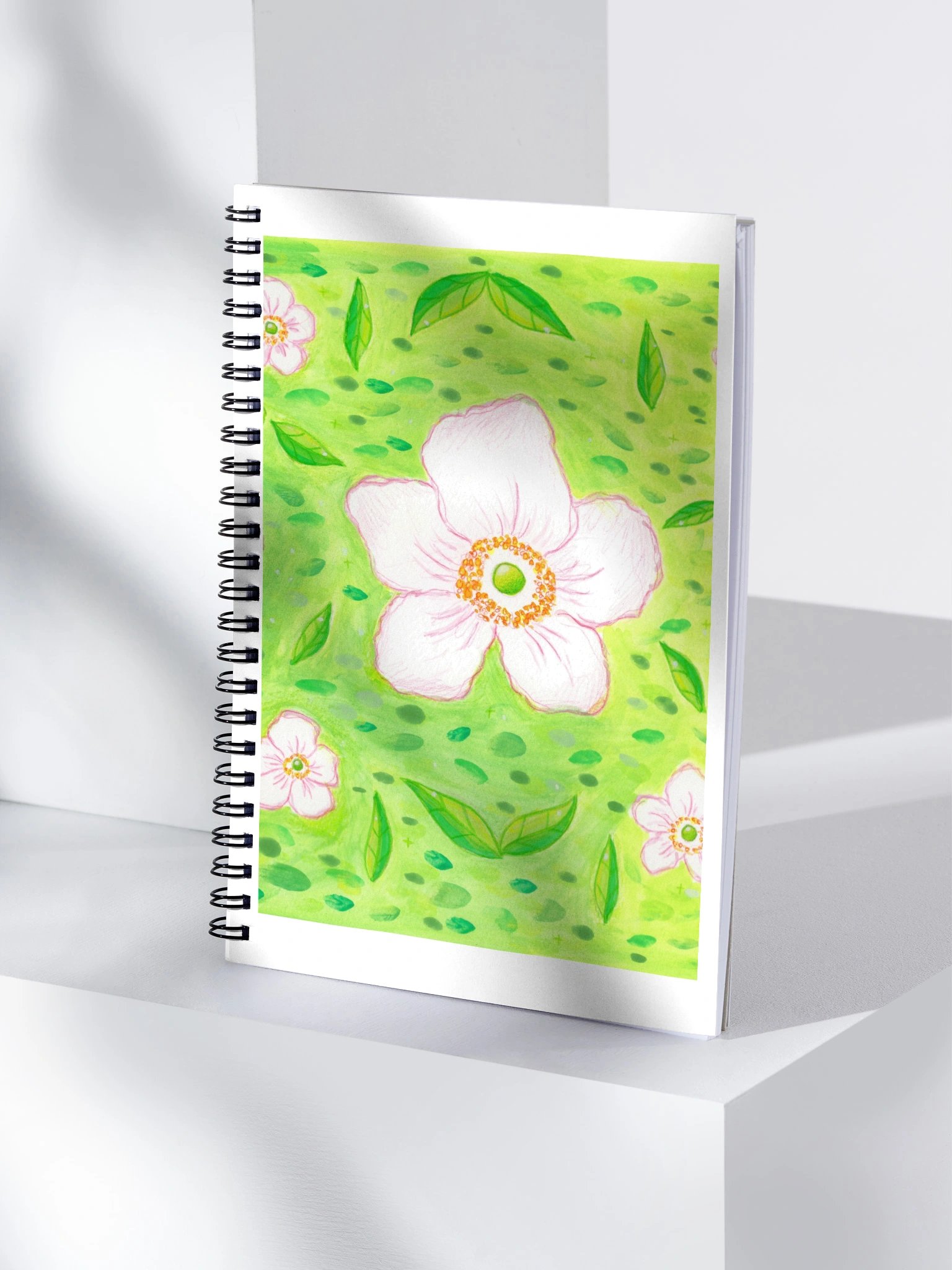 Flower Pattern Spiral Notebook product image (4)