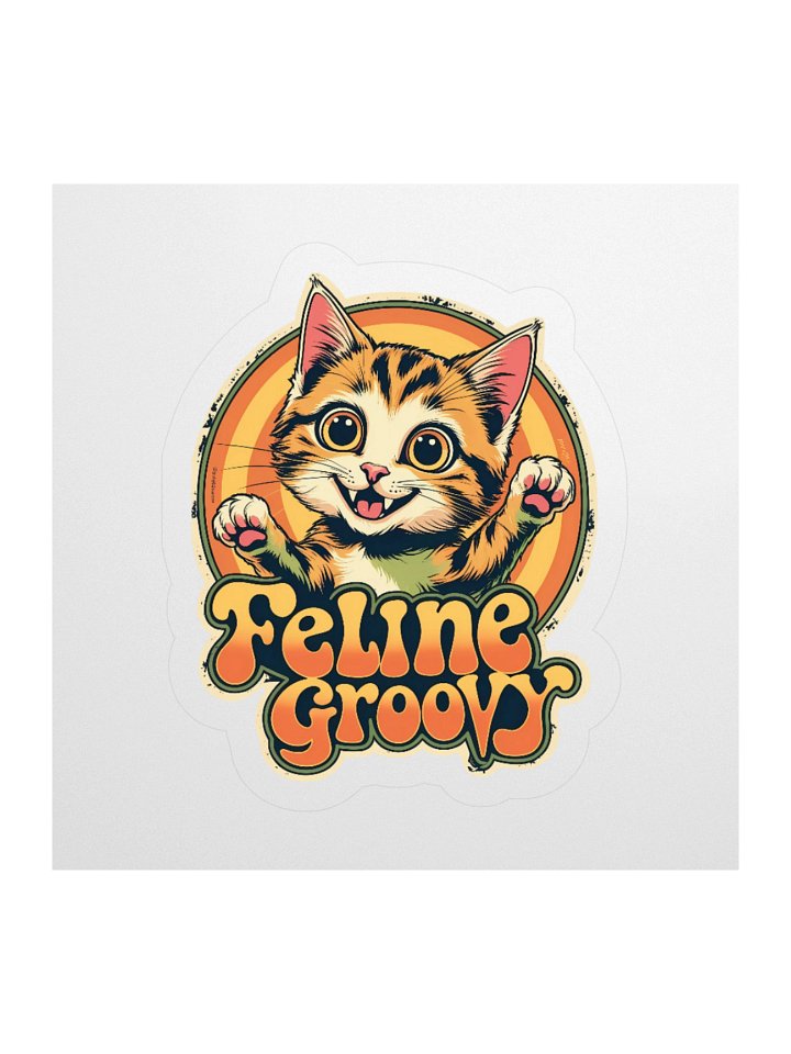 Feline Groovy Kitten Sticker product image (1)