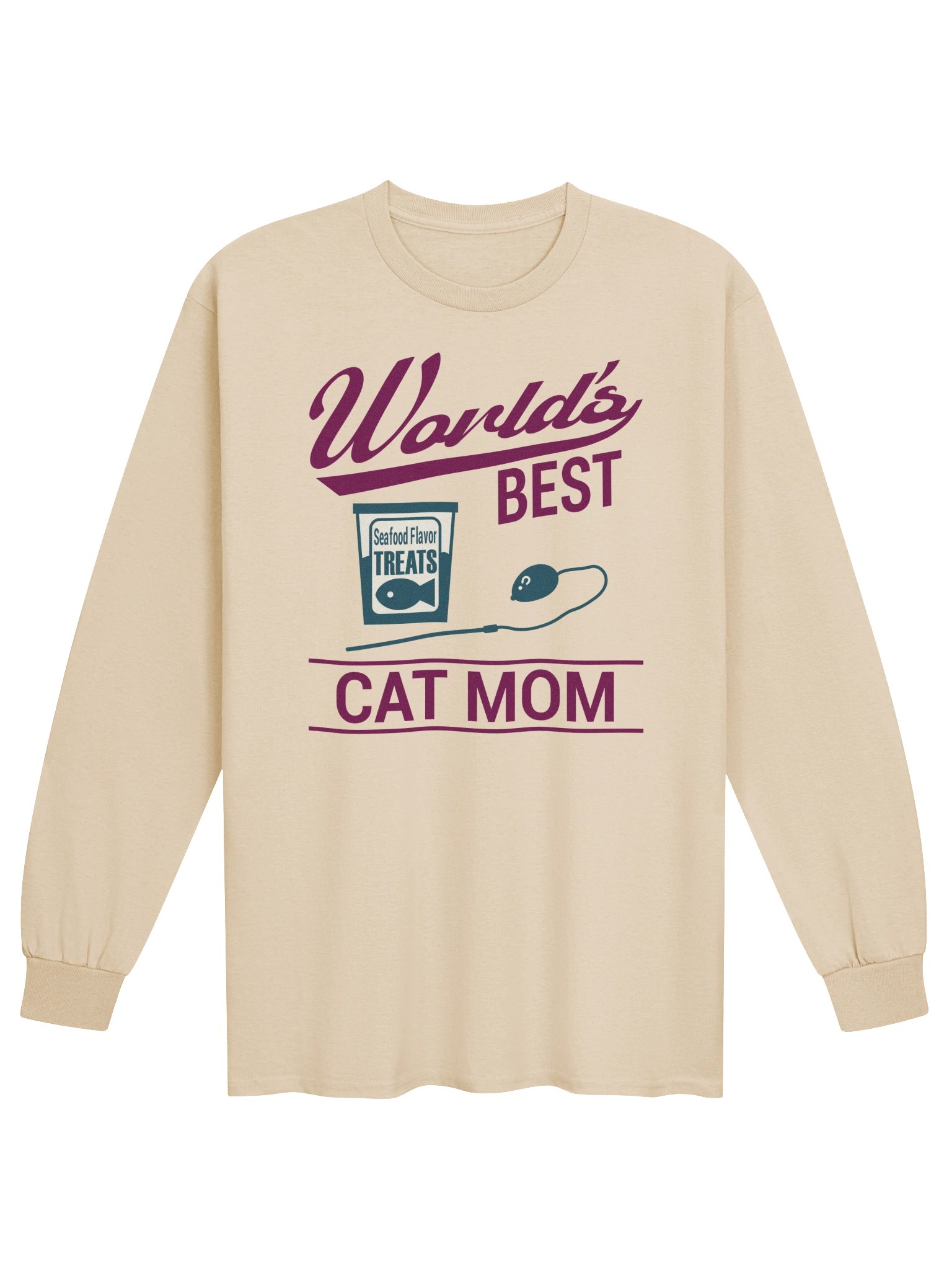 World's Best Cat Mom - Unisex Adult Long Sleeve T-shirt product image (10)