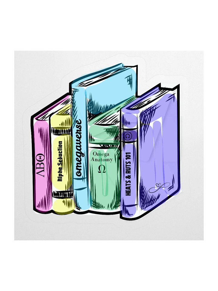 Omegaverse Books Sticker product image (2)