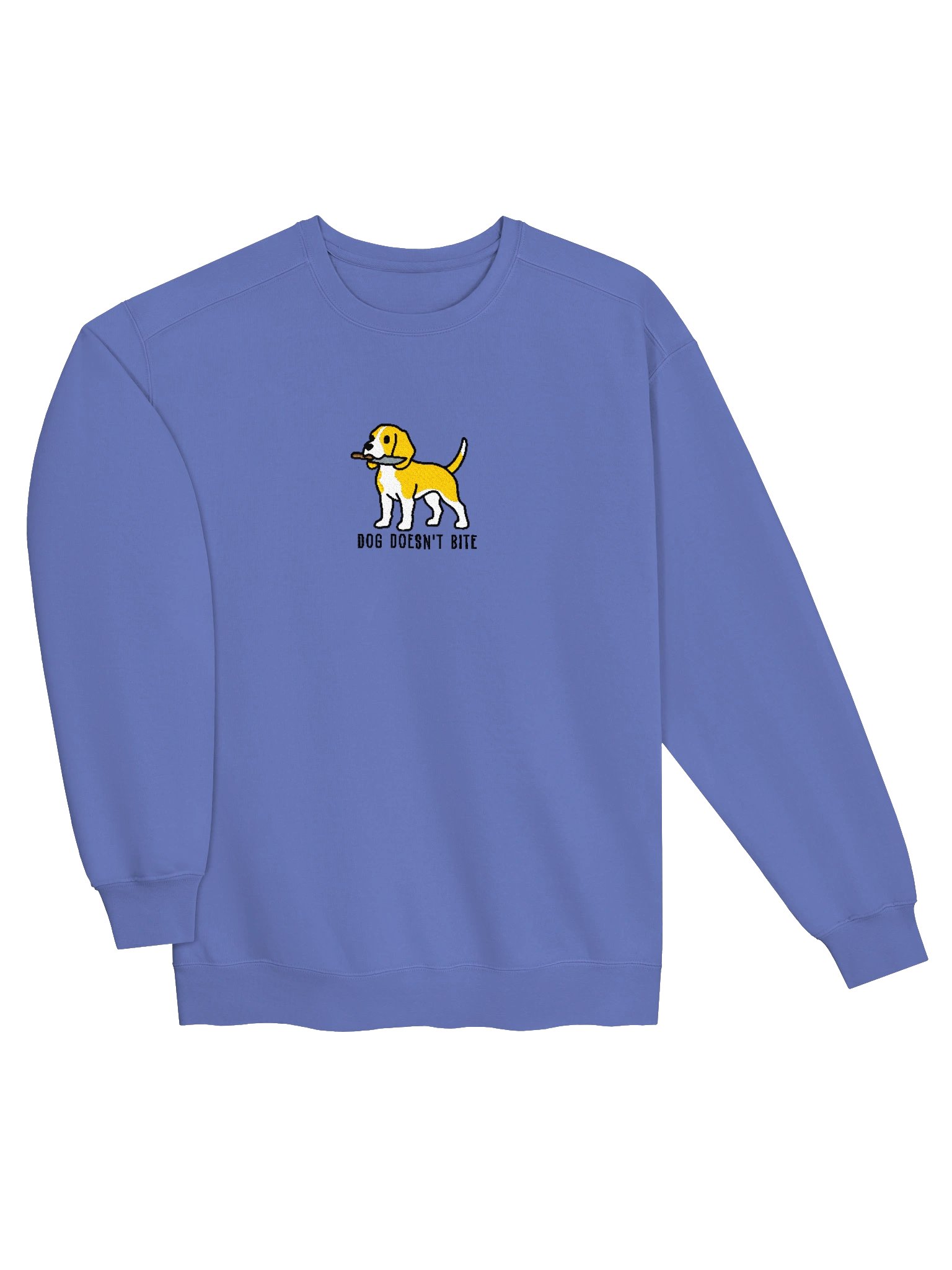 Dog Doesn't Bite Funny Chibi-Style Embroidered Premium Sweatshirt for Beagle(Lemon) Owners product image (11)