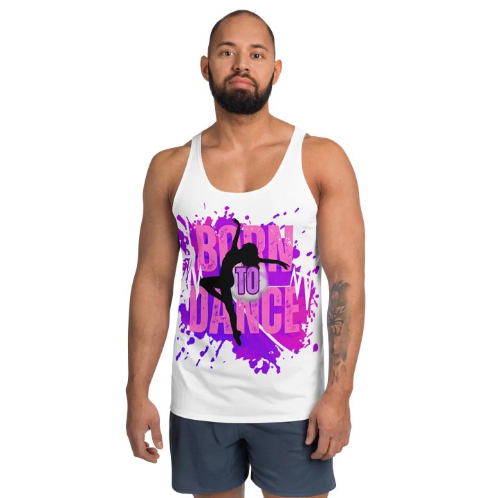 Born to Dance Her Silhouette Energetic Vibes Full Print Tank product image (1)