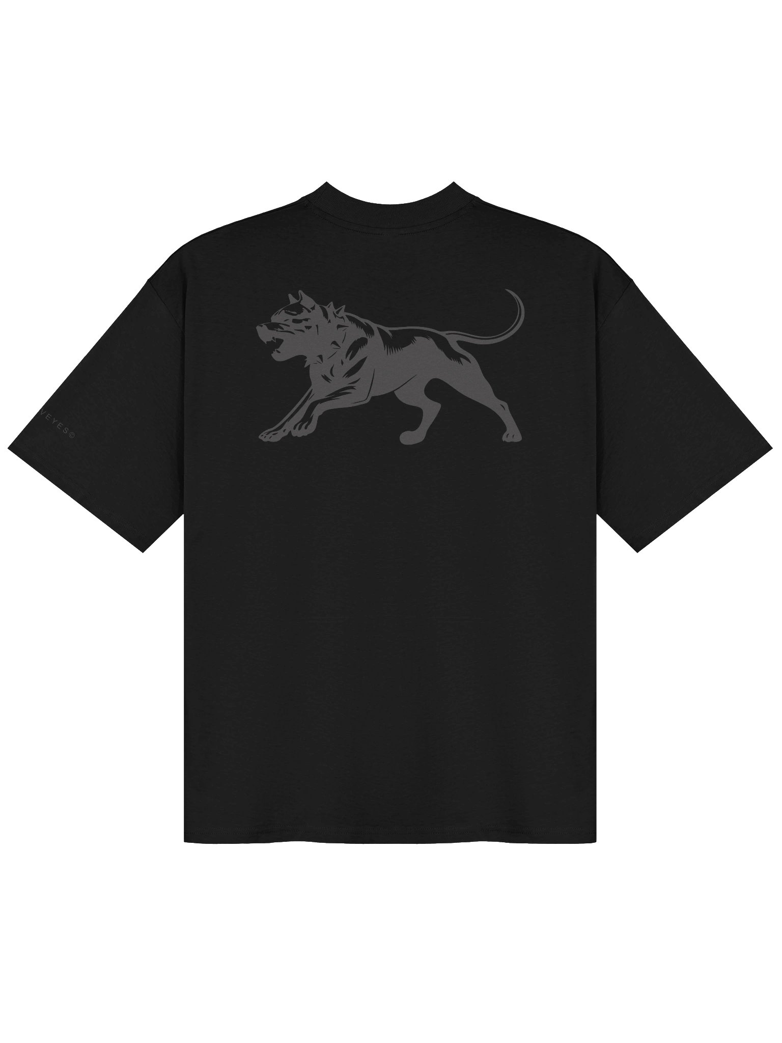 THE BEAST / Grey Design Tee - Black product image (1)
