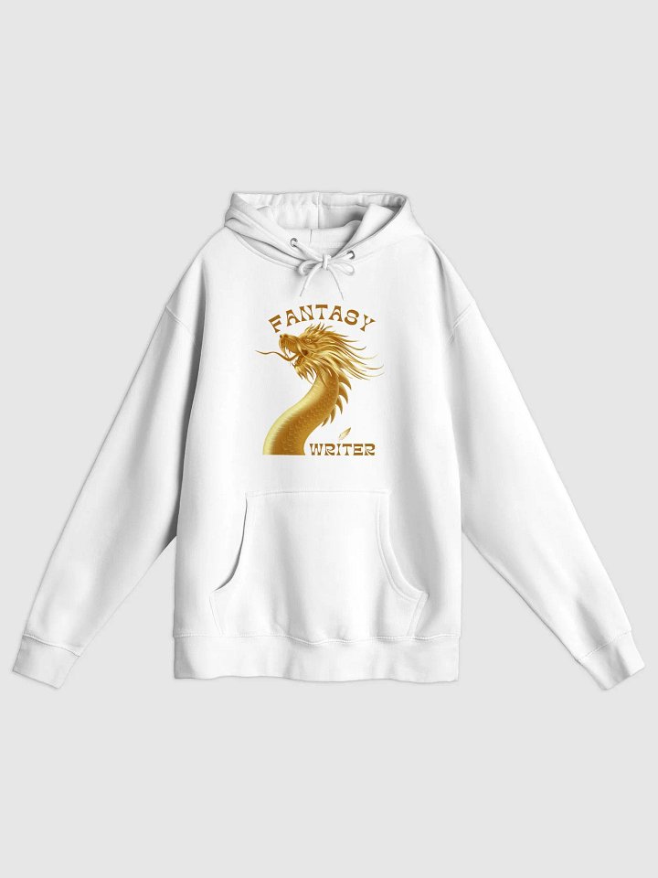 Fantasy Writer Dragon Hoodie - Gold/White product image (1)