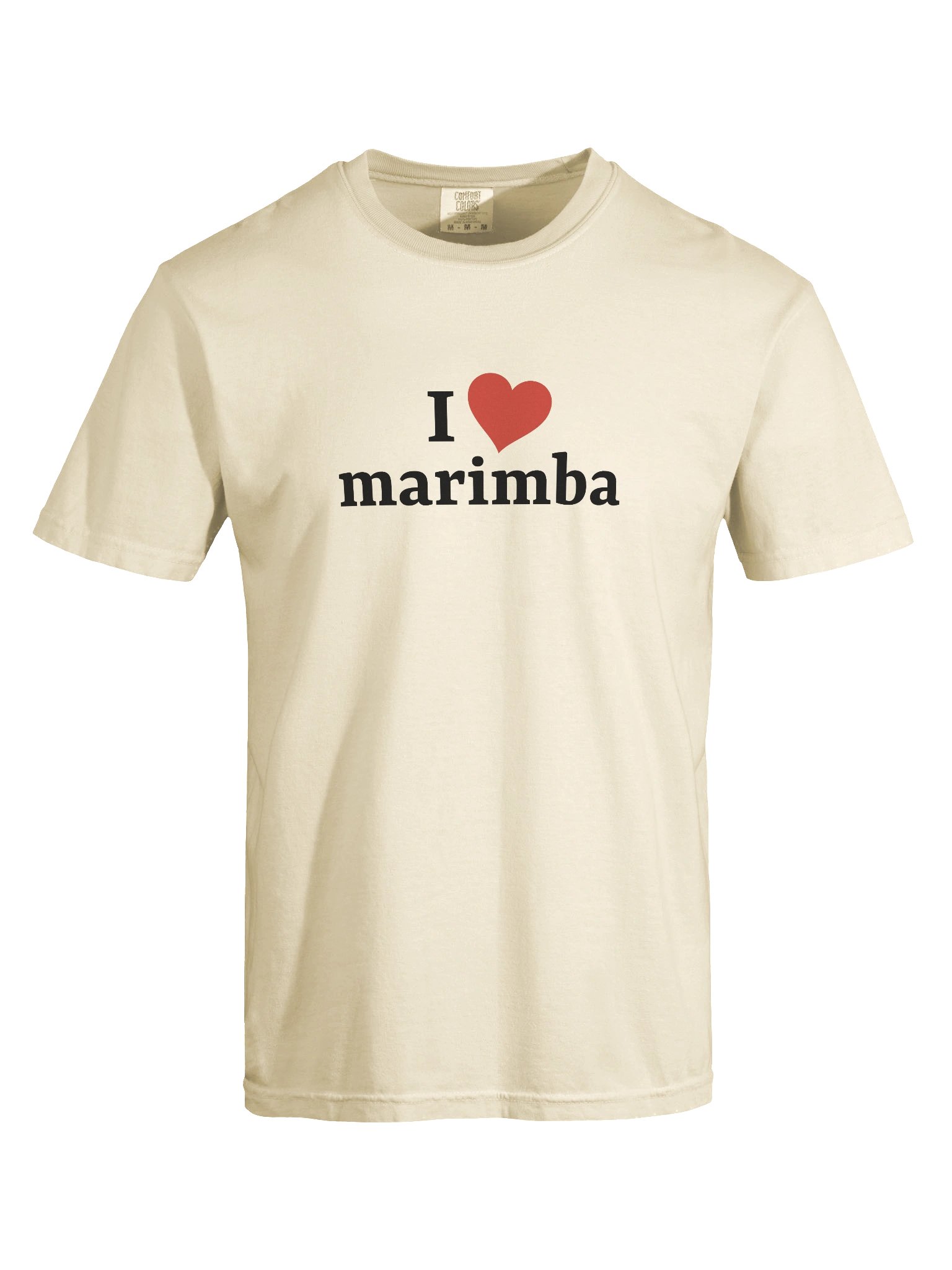 I <3 marimba | short sleeve comfort colors t-shirt product image (1)