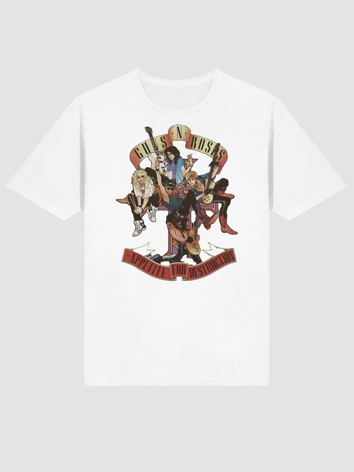 Guns N’ Roses Appetite for Destruction T-Shirt | Iconic Band Illustration Graphic | 80s Sunset Strip Rock product image (1)