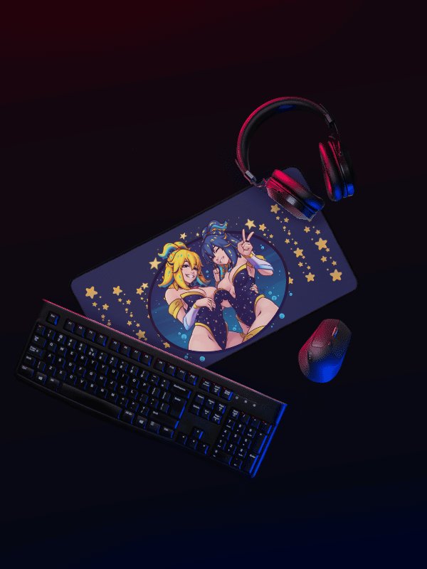 "Double Trouble" Desk Mat product image (4)