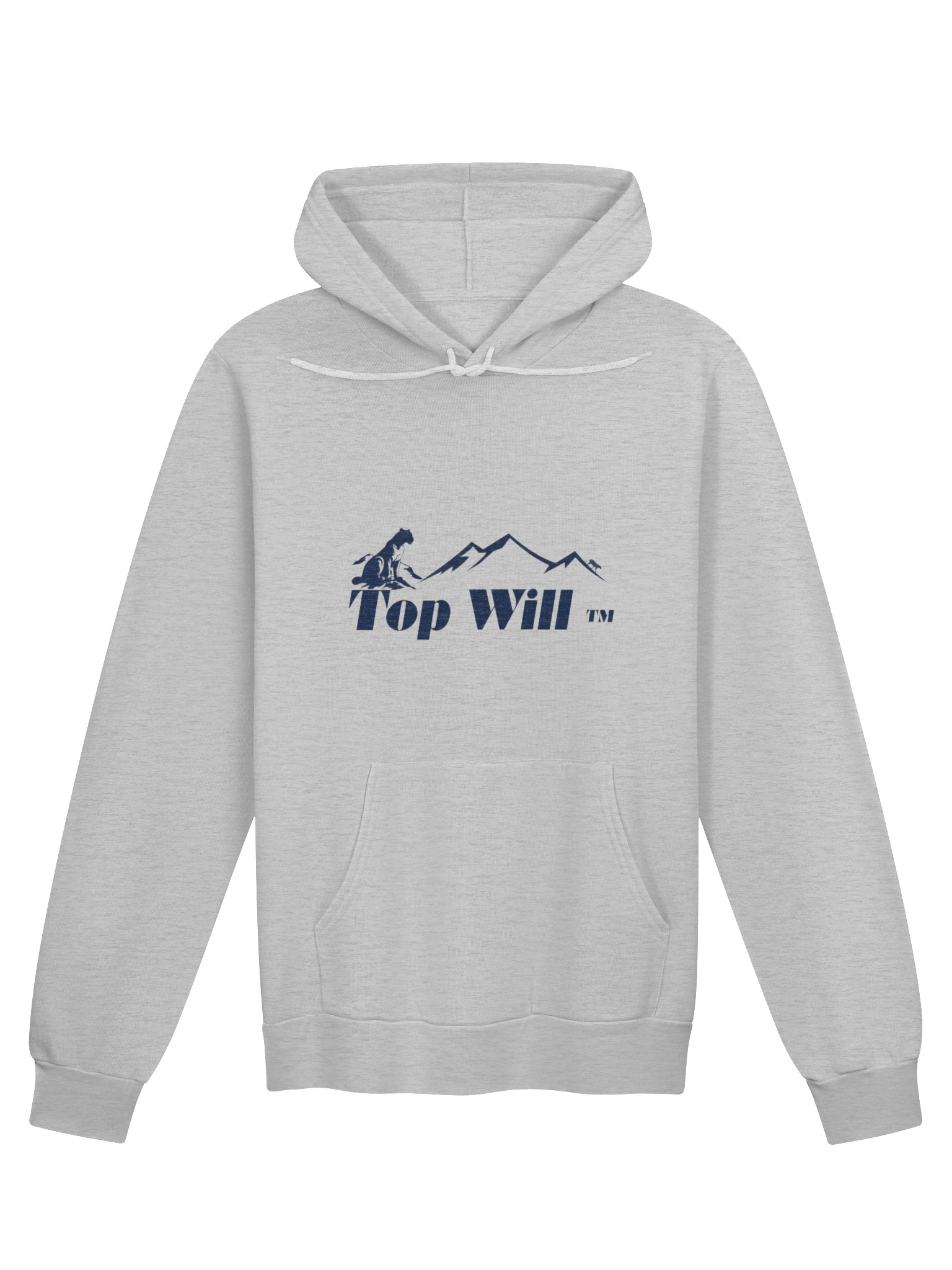 Top Will ™ Grey & Navy Blue Supersoft Hoodie product image (1)