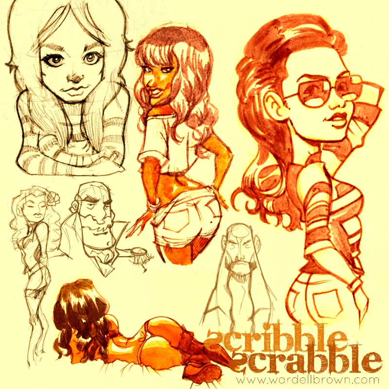 Scribble Scrabble Volume 1 - Collection of Sketches product image (3)