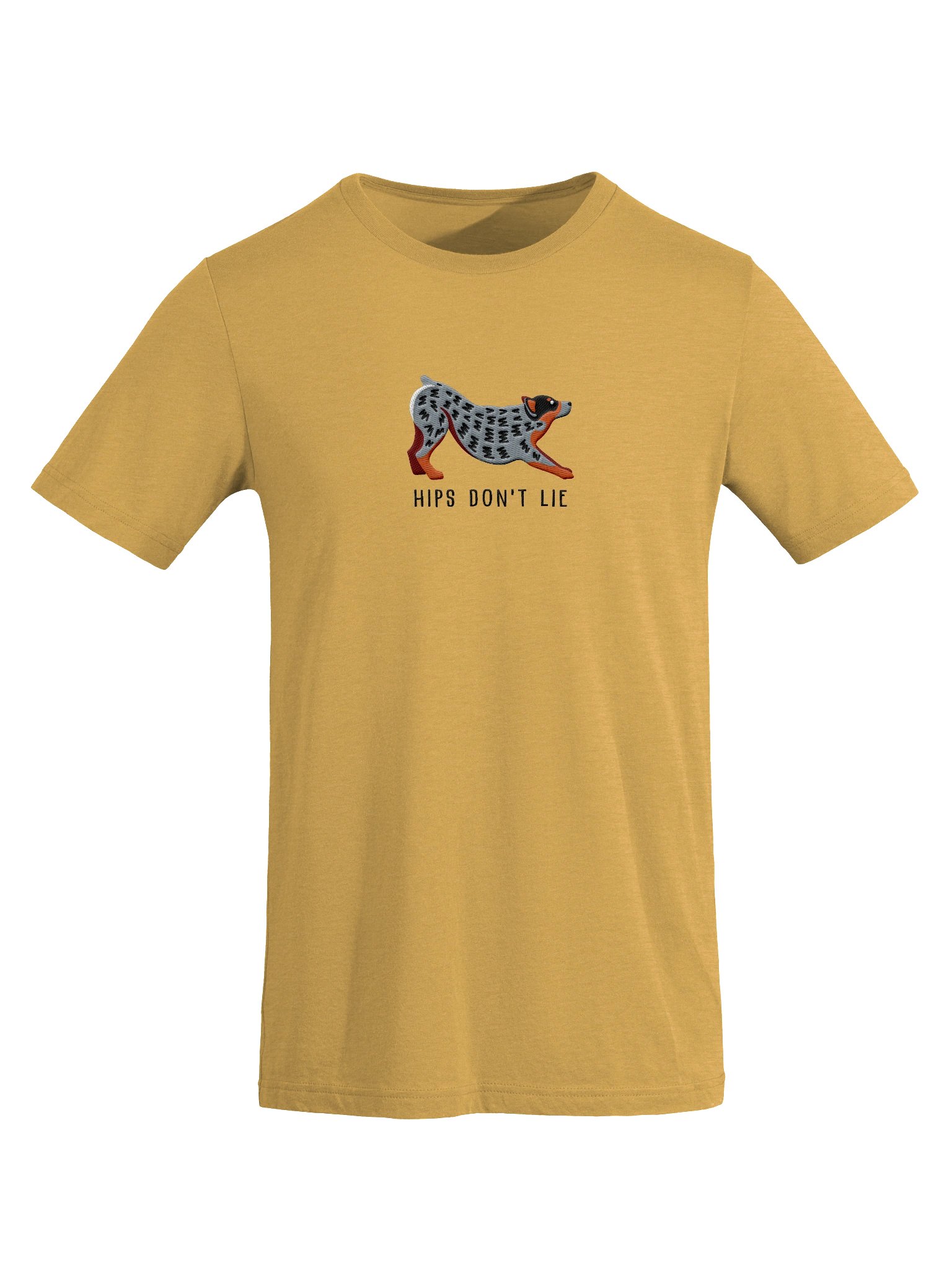 Hips Don't Lie T-Shirt(Embroidered) of an Australian Cattle Dog(Blue Heeler) product image (56)
