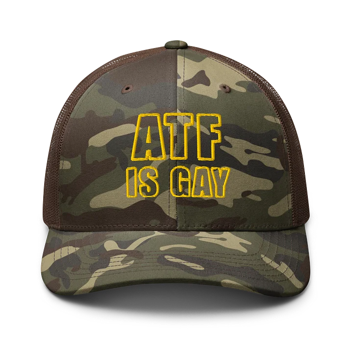 ATF IS GAY Camo Hat product image (1)