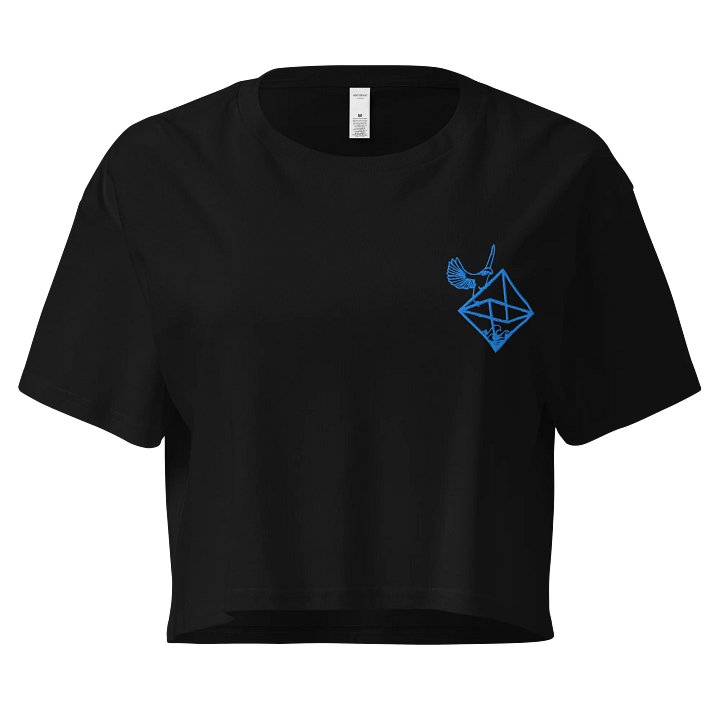 GONE Hello Dex Premium Embroidered Crop Tee product image (1)