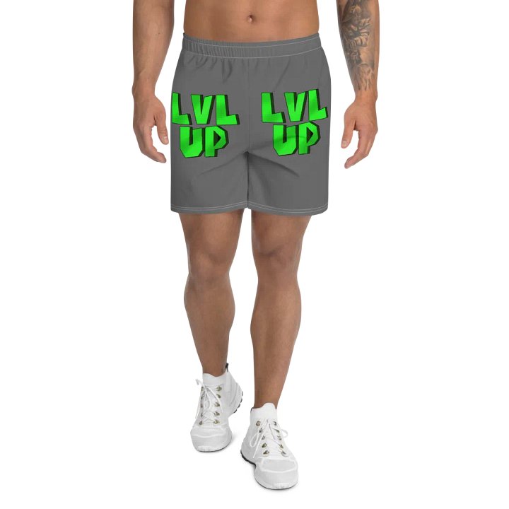 LVL UP Mens Grey Workout Shorts product image (1)