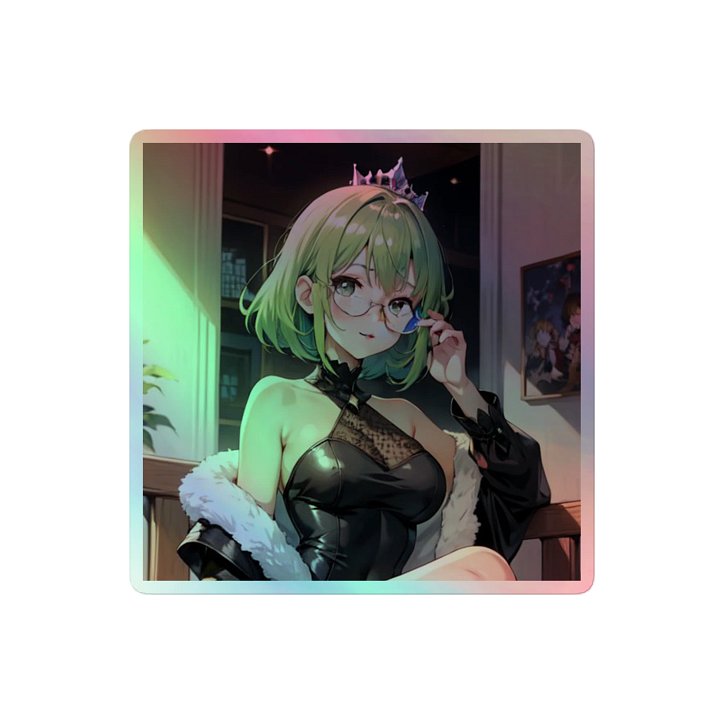 Green K Princess HOLOGRAPHIC" STICKERS product image (2)