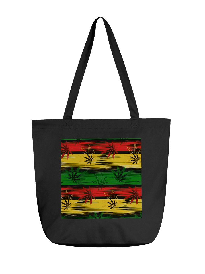 Cannabis Leaves Striped Tote Bag product image (1)
