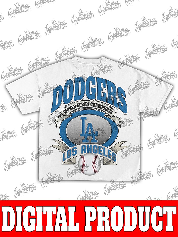 Los Angeles Dodgers World Series Champions Metallic Shield Graphic product image (2)