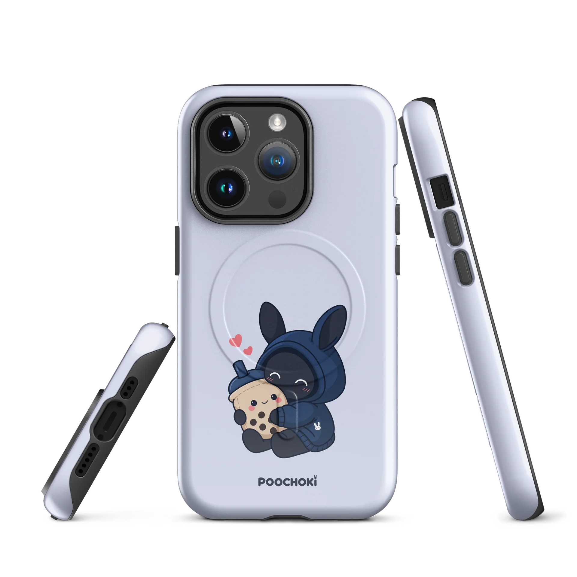 Poochoki Hugging Boba Magsafe iPhone Case product image (1)