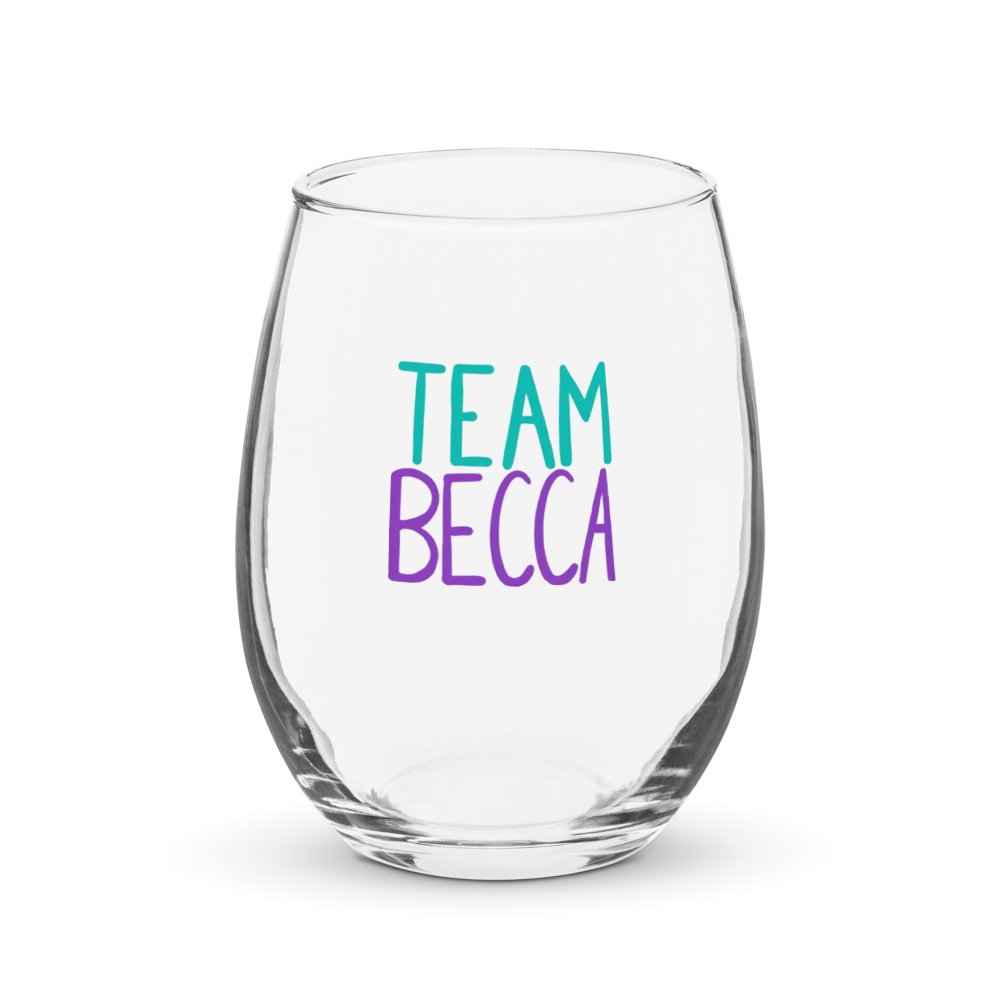 Team Becca Wine Glass product image (1)